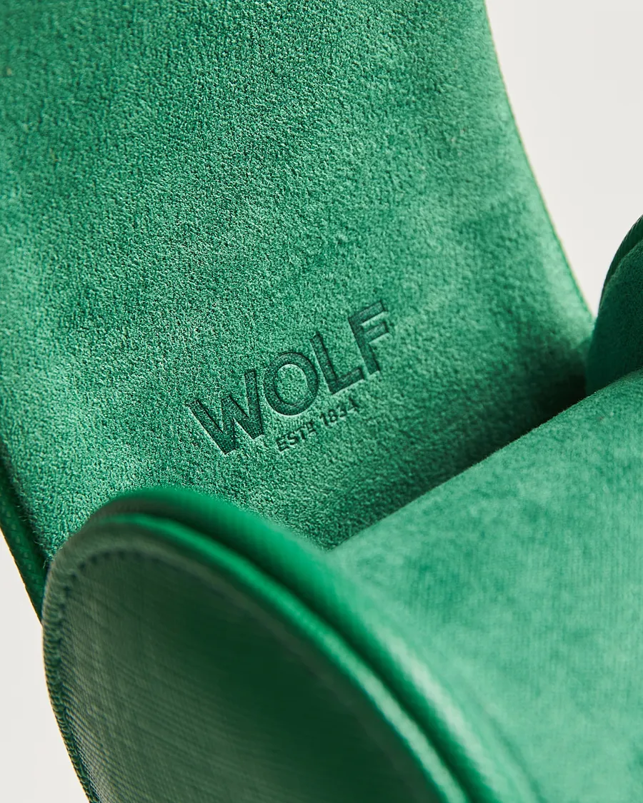WOLF Single Watch Roll Green