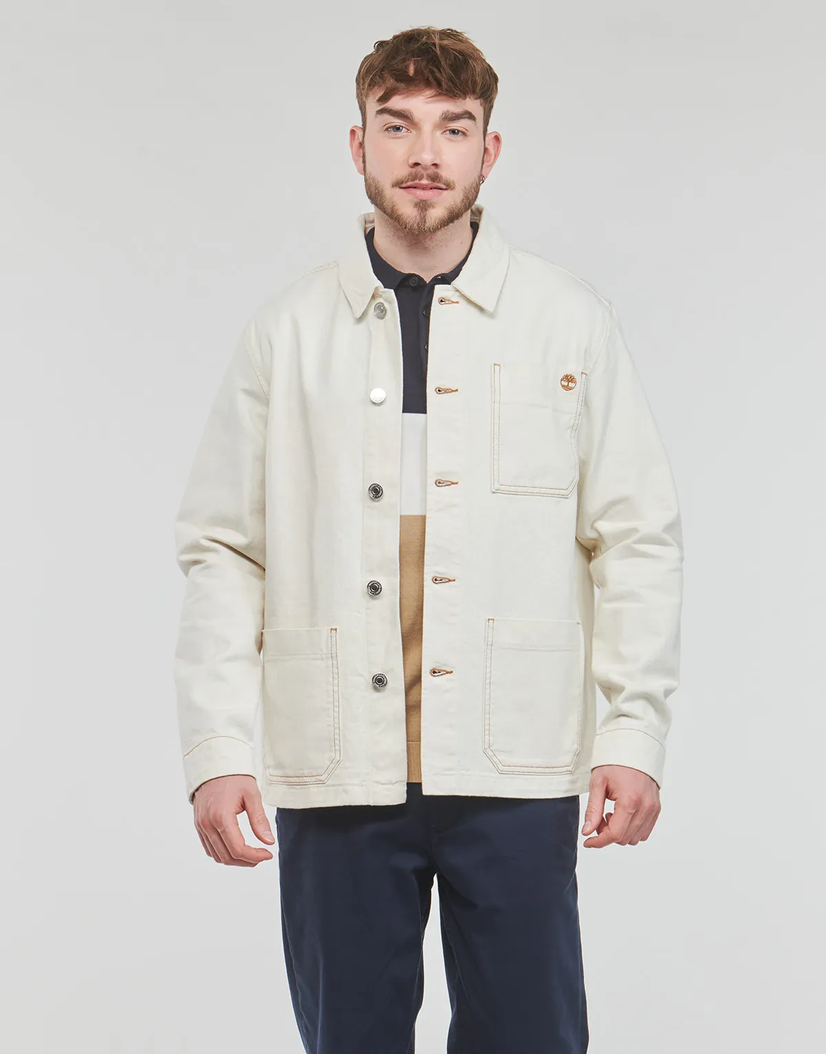 WORK FOR THE FUTURE  COTTON HEMP DENIM CHORE JACKET