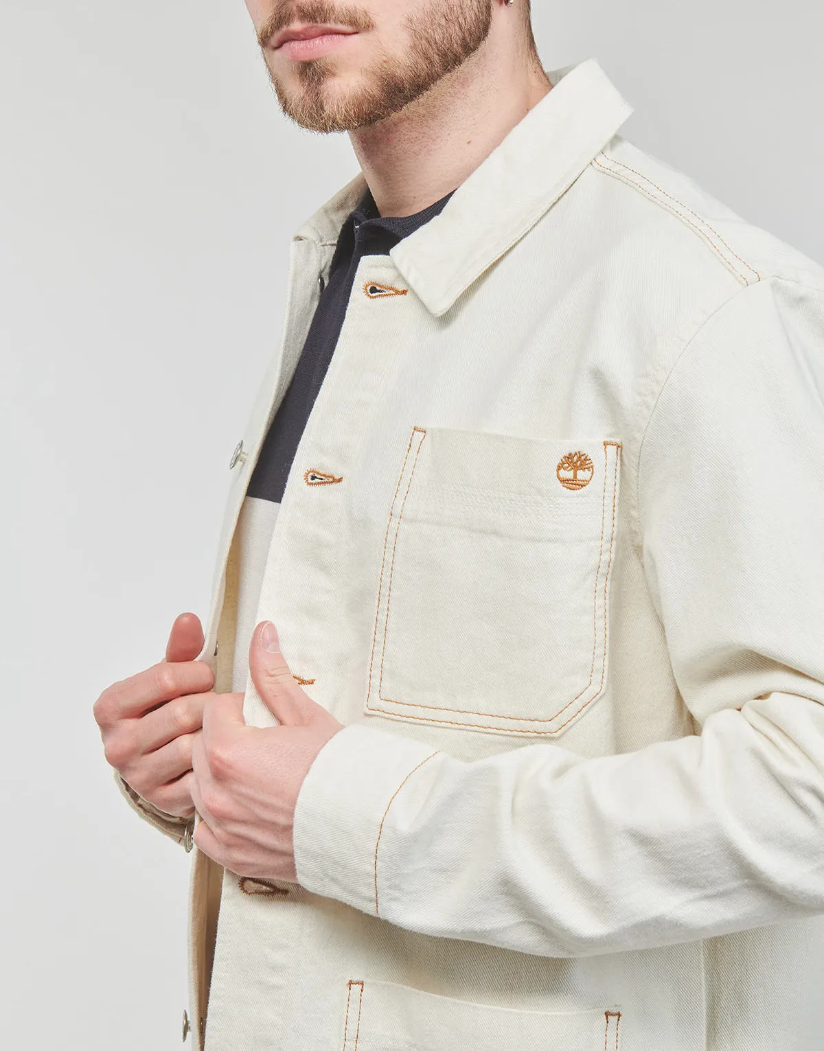 WORK FOR THE FUTURE  COTTON HEMP DENIM CHORE JACKET