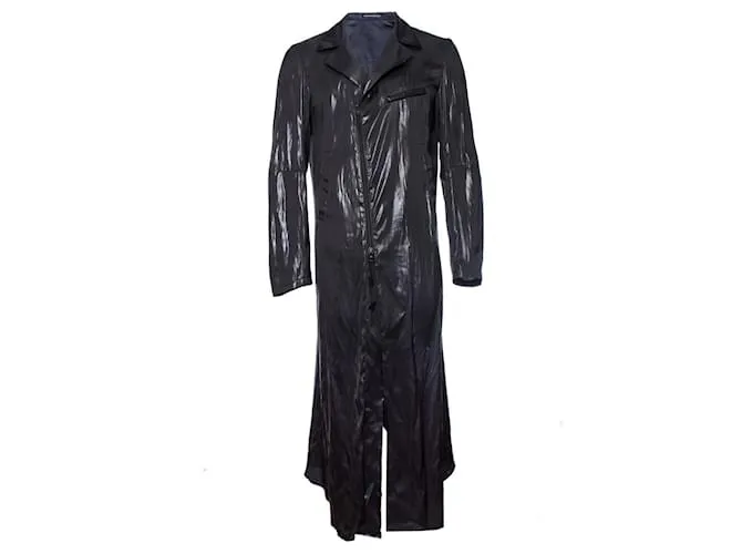 Yohji Yamamoto, Chaqueta larga brillante. Gris 