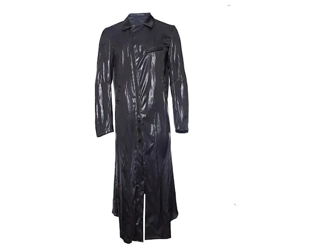 Yohji Yamamoto, Chaqueta larga brillante. Gris 