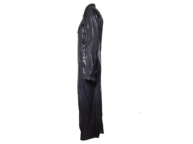 Yohji Yamamoto, Chaqueta larga brillante. Gris 