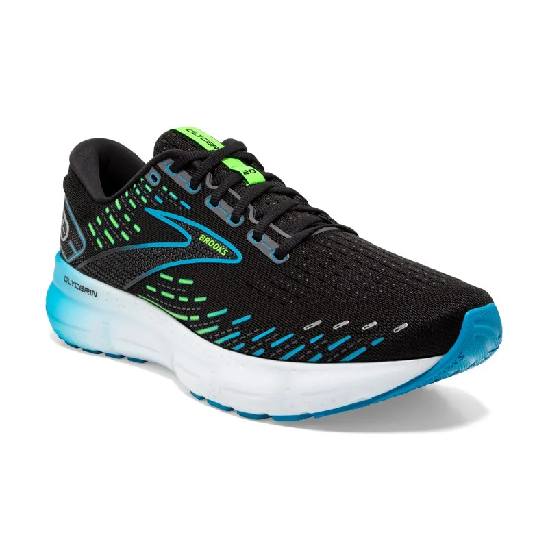 Zapatilla de running Brooks Glycerin 20 Hombre Black/Hawaiian Ocean/Green