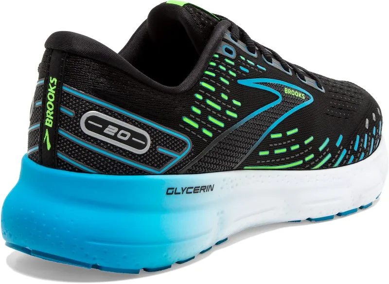 Zapatilla de running Brooks Glycerin 20 Hombre Black/Hawaiian Ocean/Green