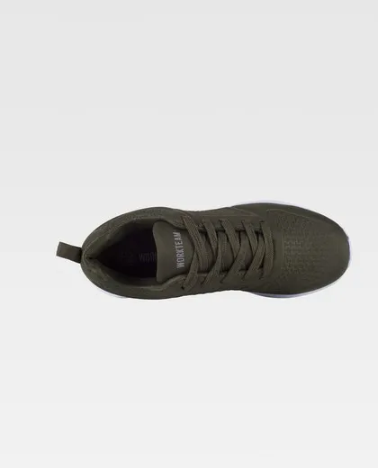 Zapatilla deportiva con gofrado Suela EVA blanco / Verde Oscuro