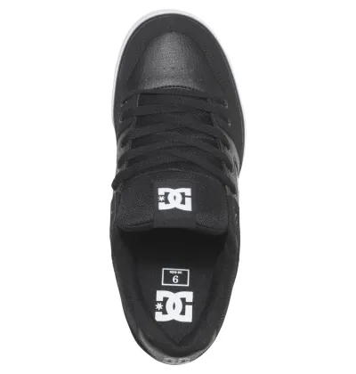 ZAPATILLAS DC SHOES PURE NEGRO CON SUELA BLANCO