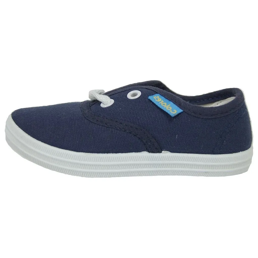 ZAPATILLAS DE LONA AZUL MARINO DE NIñO COLORES 1062423 (TALLAS DE 23 A 41)