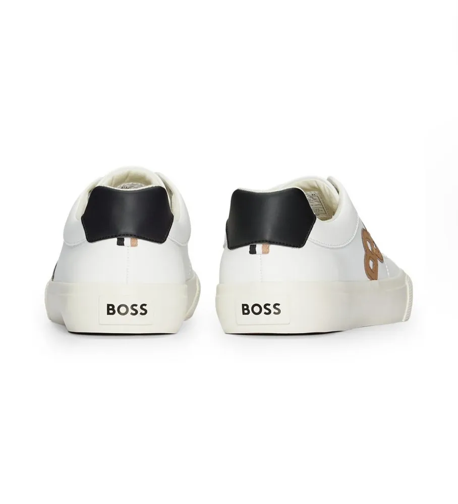 Zapatillas de piel Aiden blanco