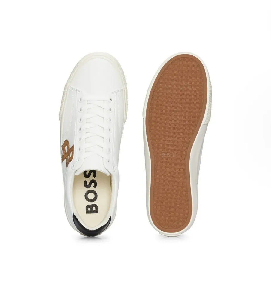Zapatillas de piel Aiden blanco