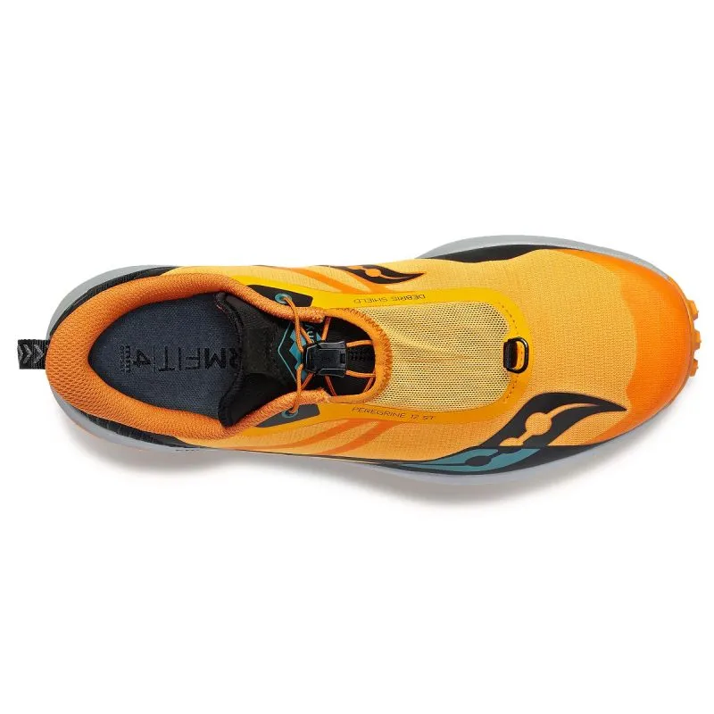 Zapatillas de trail Saucony Peregrine 12 St (negro/oro) hombres