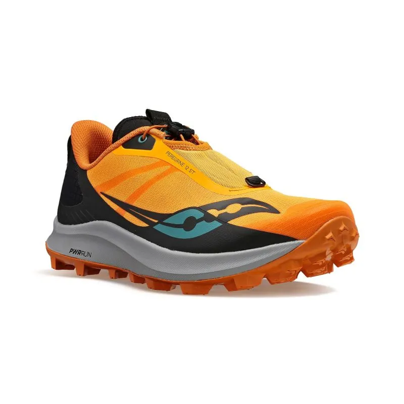Zapatillas de trail Saucony Peregrine 12 St (negro/oro) hombres