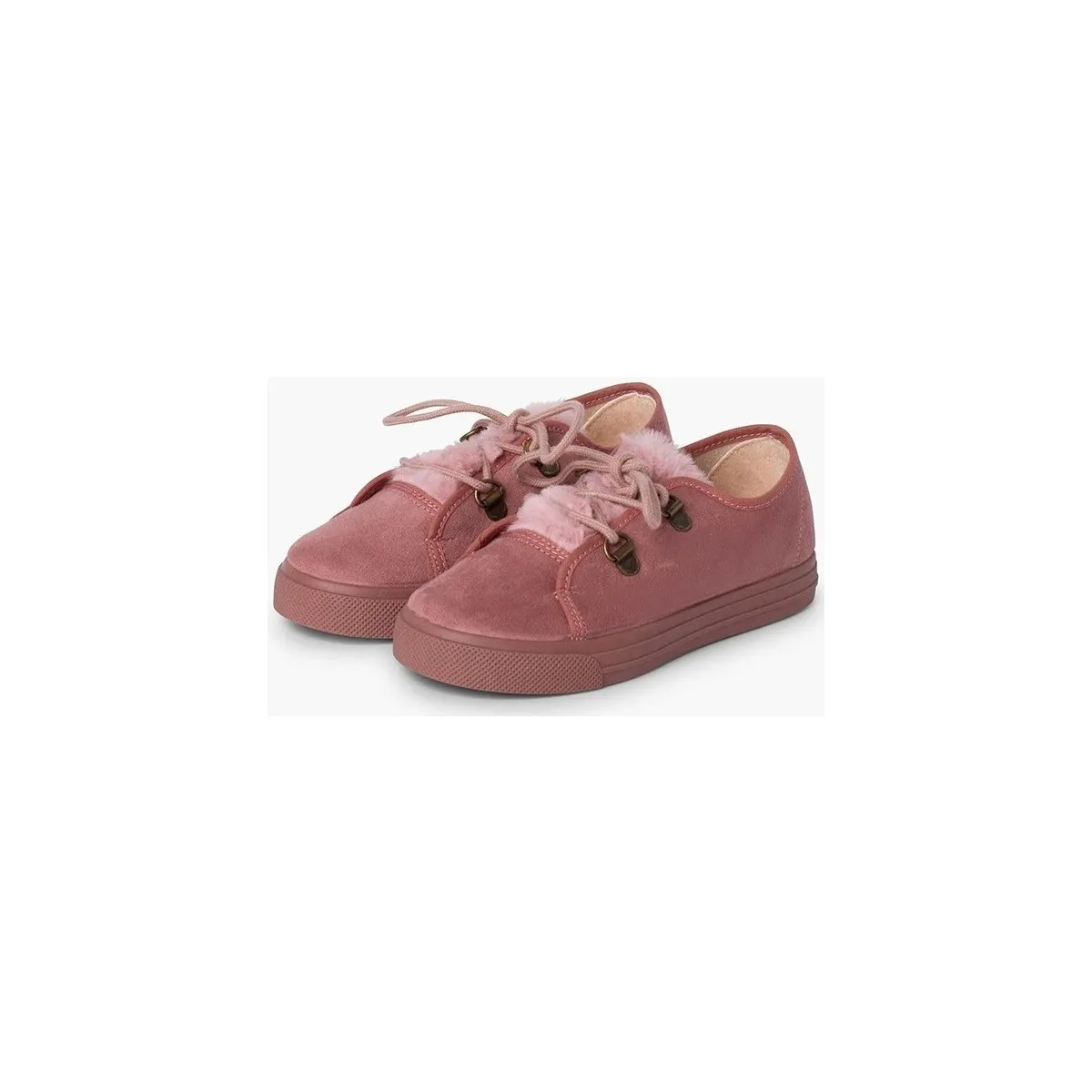 zapatillas suela ancha niña pelito