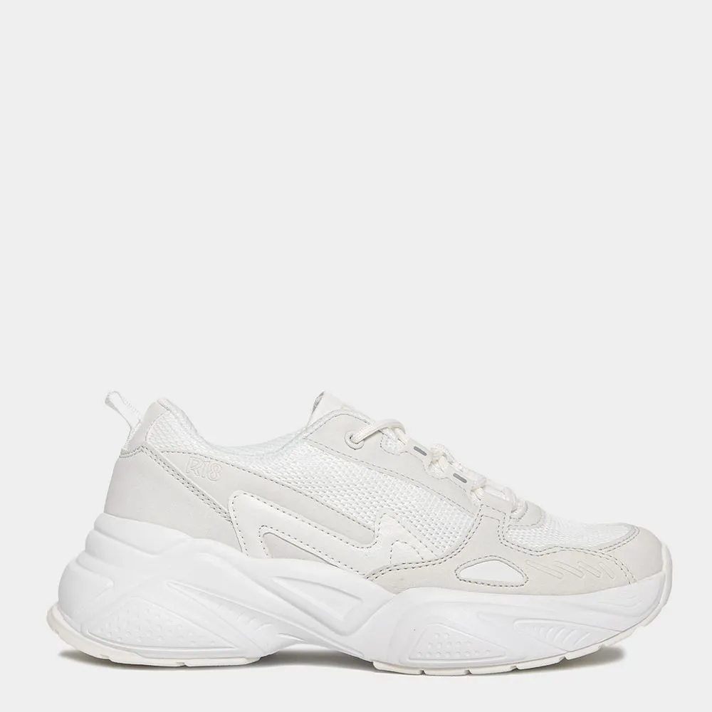ZAPATILLAS URBANAS MUJER R18 R18CD060 MESH COLOR BLANCO