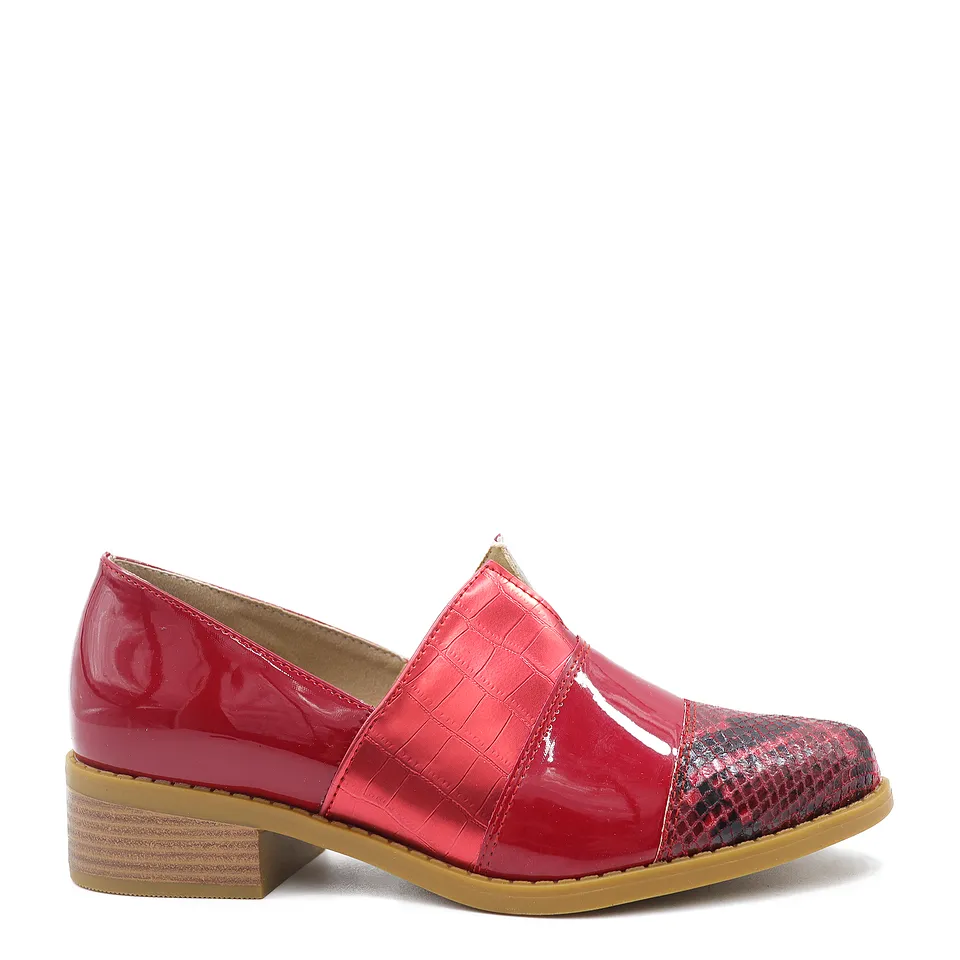 Zapato Moda Campero Rojo 05