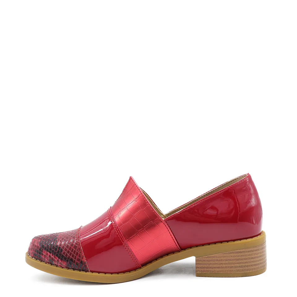 Zapato Moda Campero Rojo 05