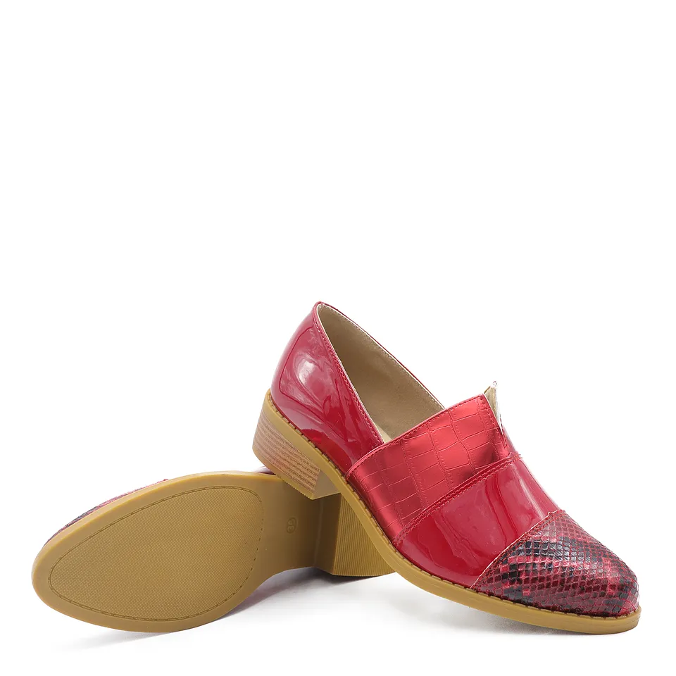 Zapato Moda Campero Rojo 05