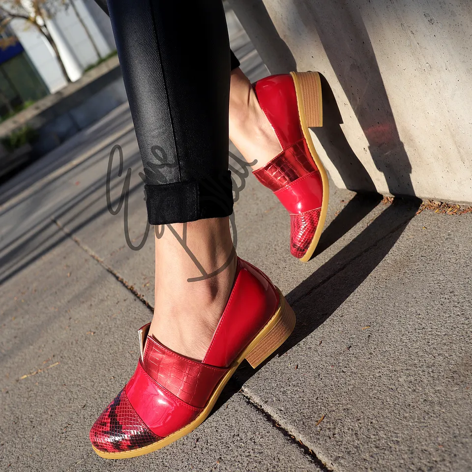 Zapato Moda Campero Rojo 05
