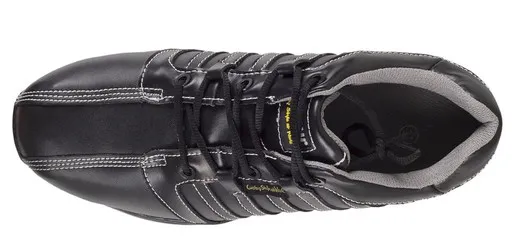 Zapato piel, suela goma Negro