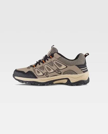 Zapato tipo trecking con cordones Suela de TPR Beige / Negro