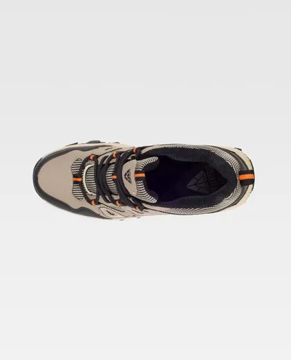 Zapato tipo trecking con cordones Suela de TPR Beige / Negro