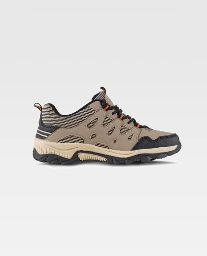 Zapato tipo trecking con cordones Suela de TPR Beige / Negro