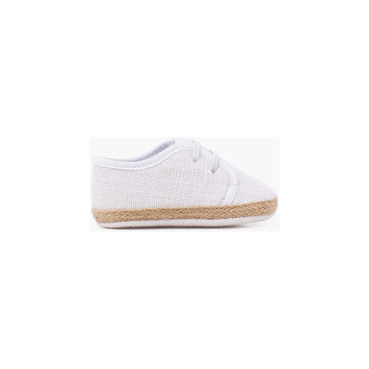 zapatos bebé lino y yute cordón elástico