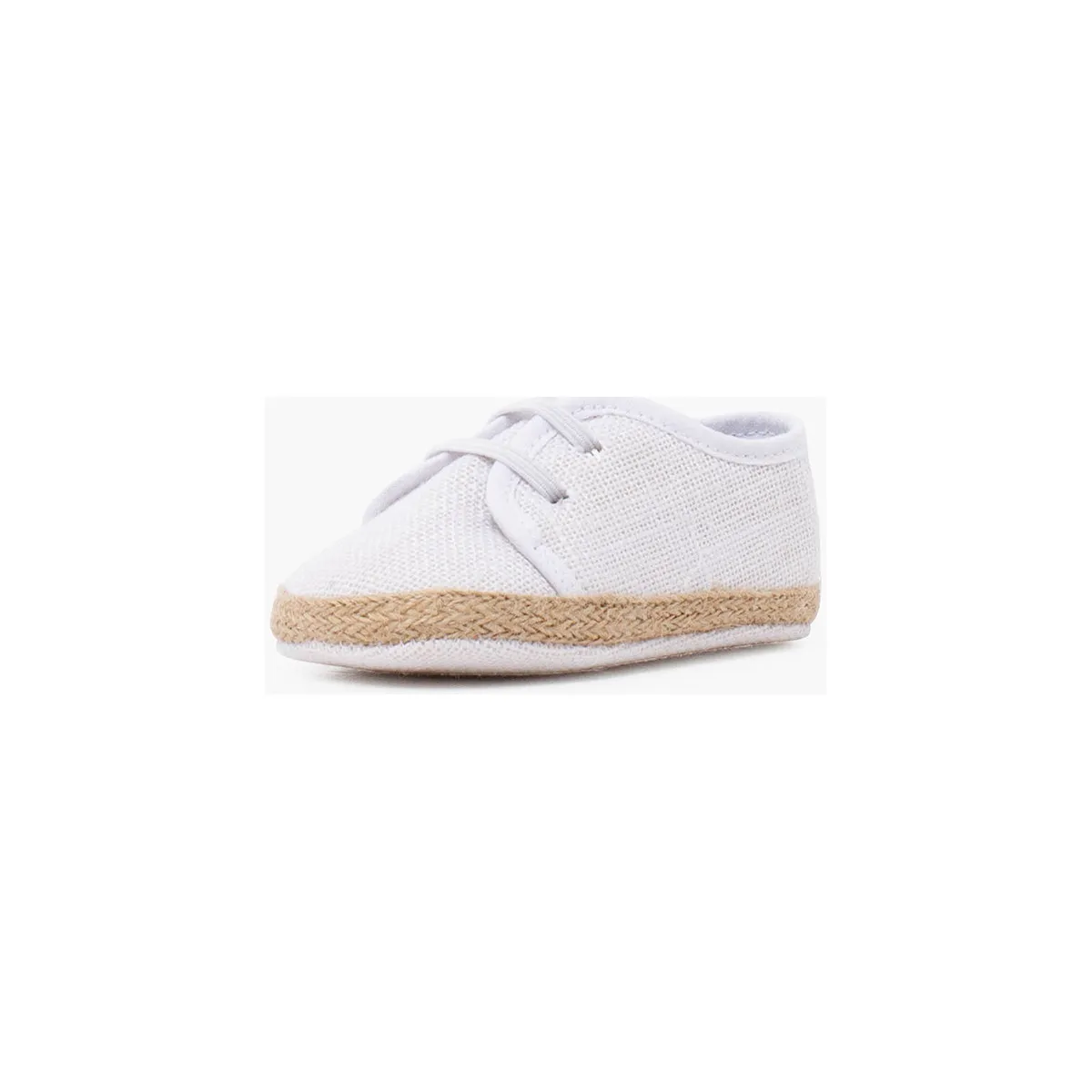 zapatos bebé lino y yute cordón elástico