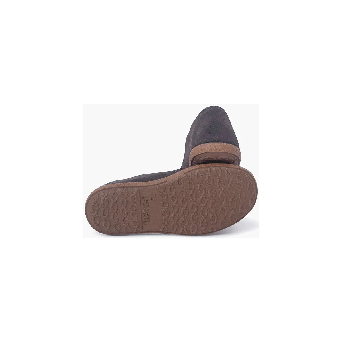 zapatos cordones serraje suela caramelo