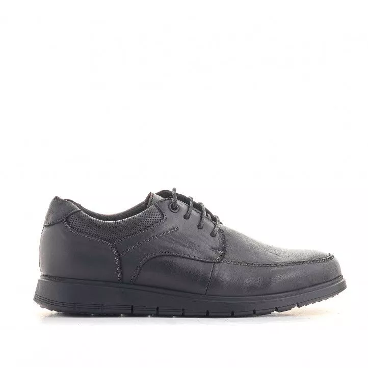 Zapatos vestir Vicmart negros con cordones encerados