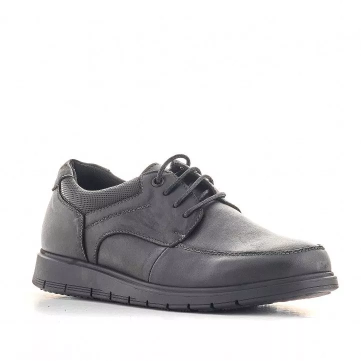 Zapatos vestir Vicmart negros con cordones encerados