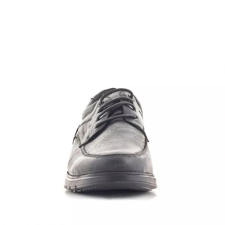 Zapatos vestir Vicmart negros con cordones encerados
