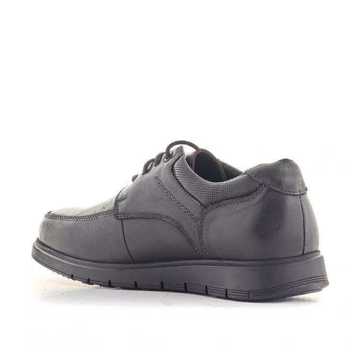 Zapatos vestir Vicmart negros con cordones encerados