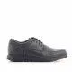 Zapatos vestir Vicmart negros con cordones encerados