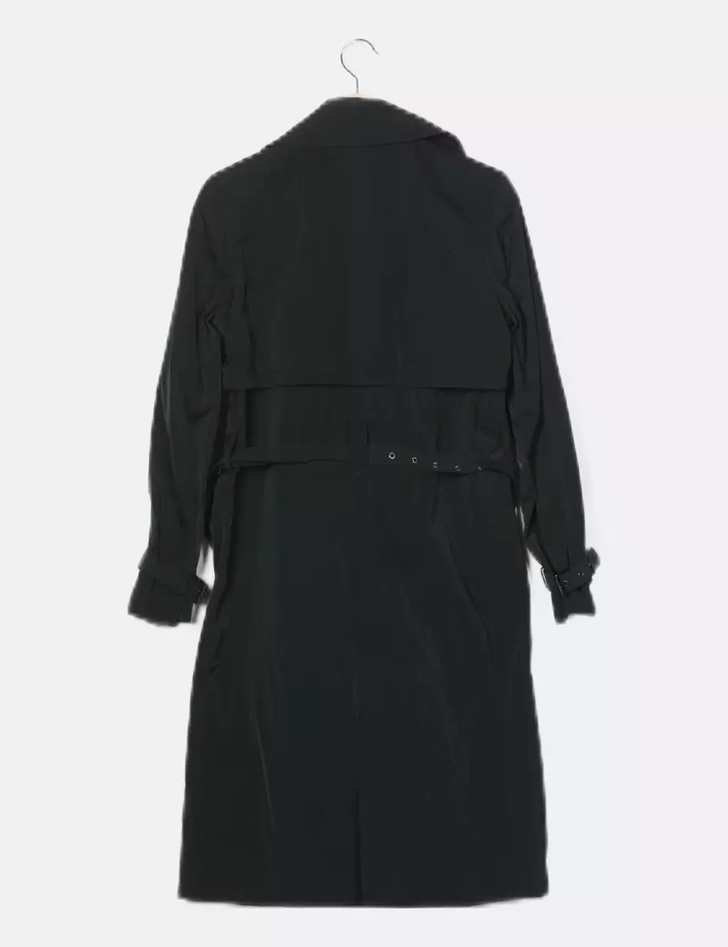Zara Gabardina casual verde